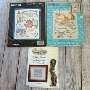 JANLYNN Counted Cross Stitch Lot NIB